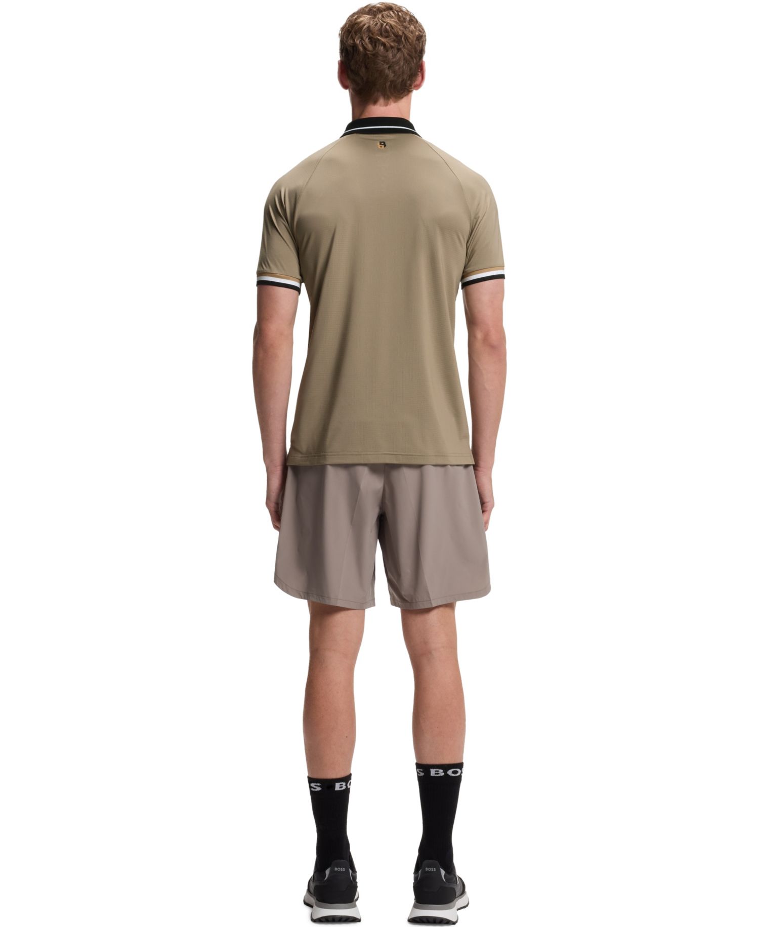 Men's Contrast Logo Slim-Fit Polo Shirt