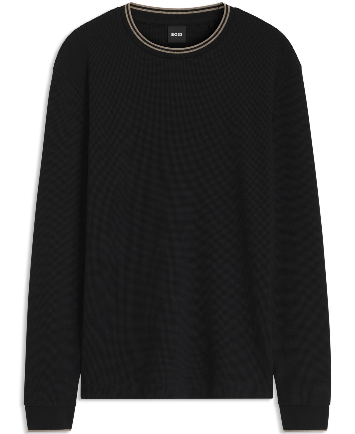 Men's H-TALLEY 10 Long-Sleeve Waffle-Knit Crewneck T-Shirt