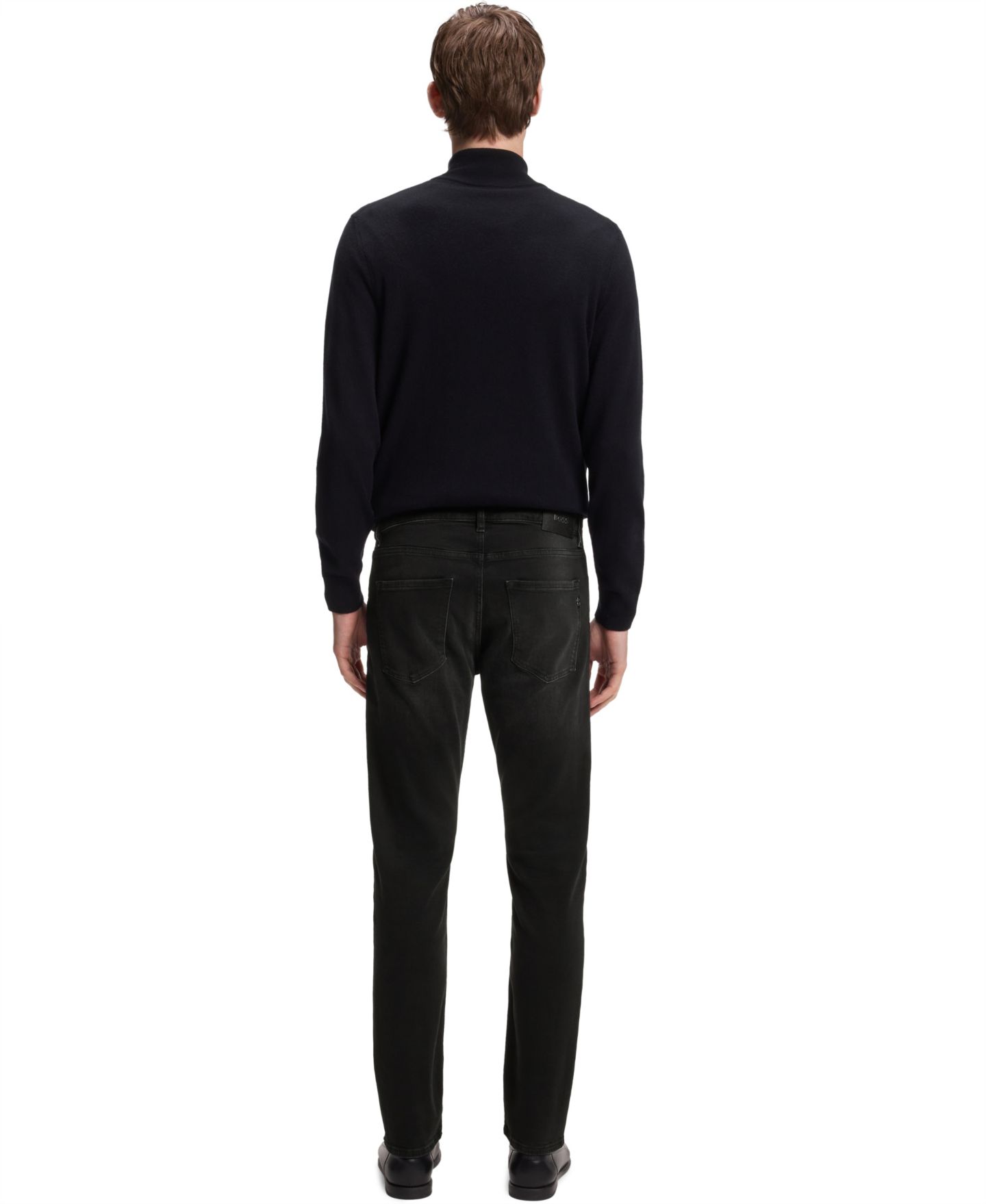 Мужские джинсы Hugo Boss Delaware Stretch Slim-Fit, цвет: Тёмный серый — фото 2