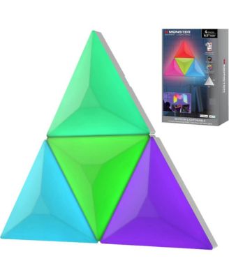 3D Prism RGBIC Interlocking LED Smart Wall Lights, 4-Pack