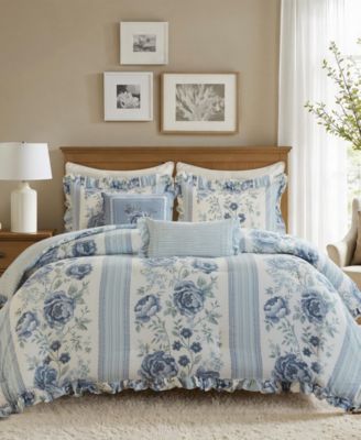 Sarina Floral Ruffled 3-Piece Duvet Cover Sets
