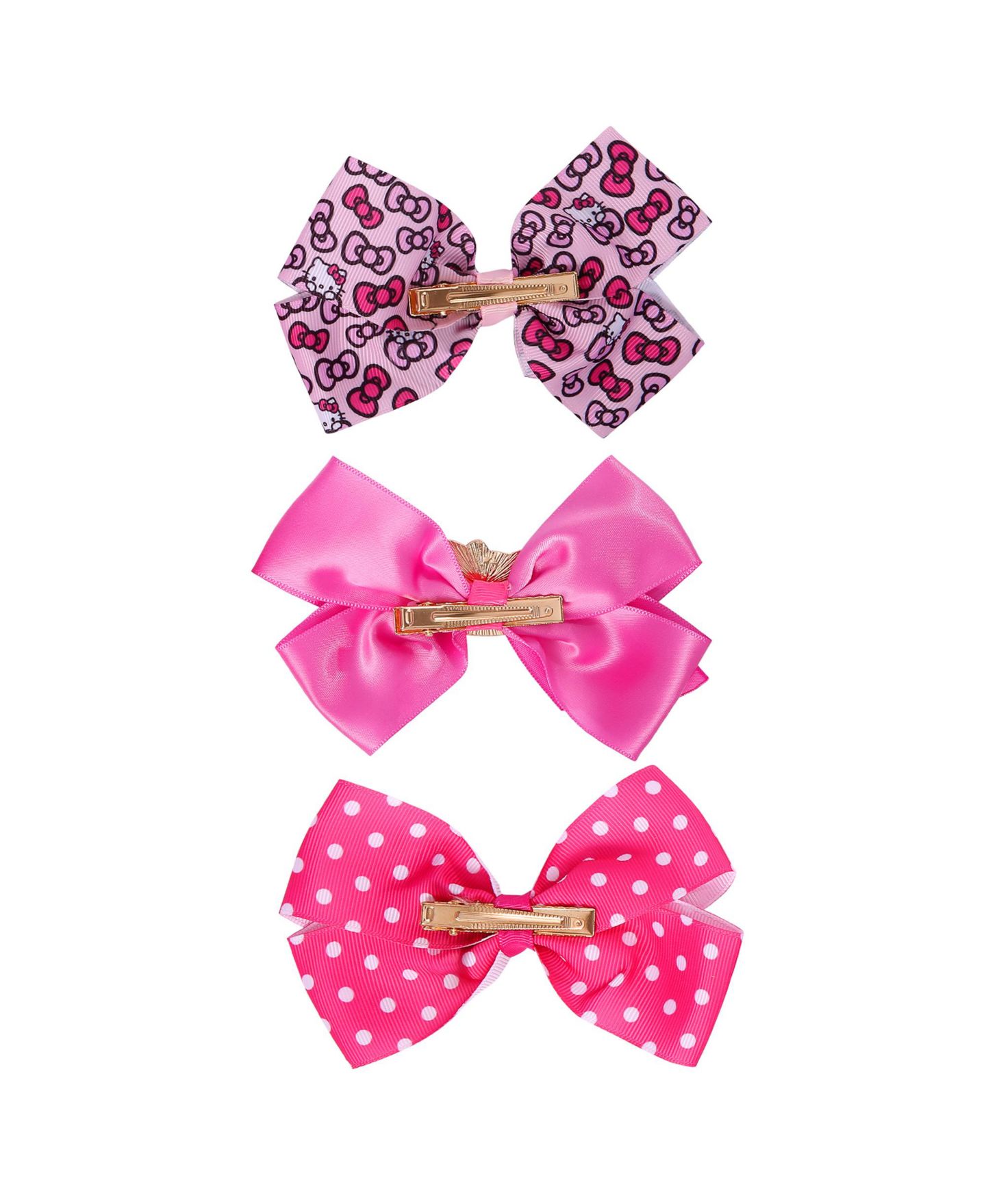 Аксессуары для волос Hello Kitty Officially Licensed Alligator-Clip Hair Clips, 3-Piece Set для девочек, цвет: Розовый — фото 7