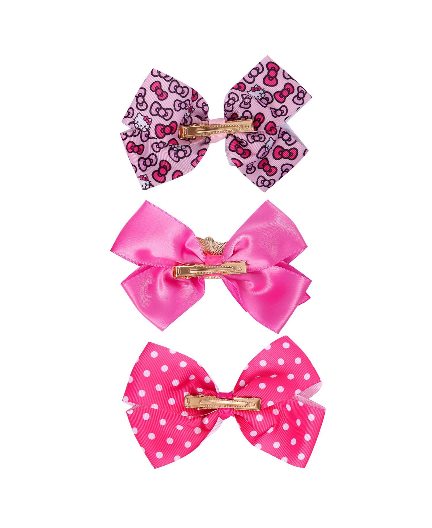 Girls' Officially Licensed Alligator-Clip Hair Clips, 3-Piece Set