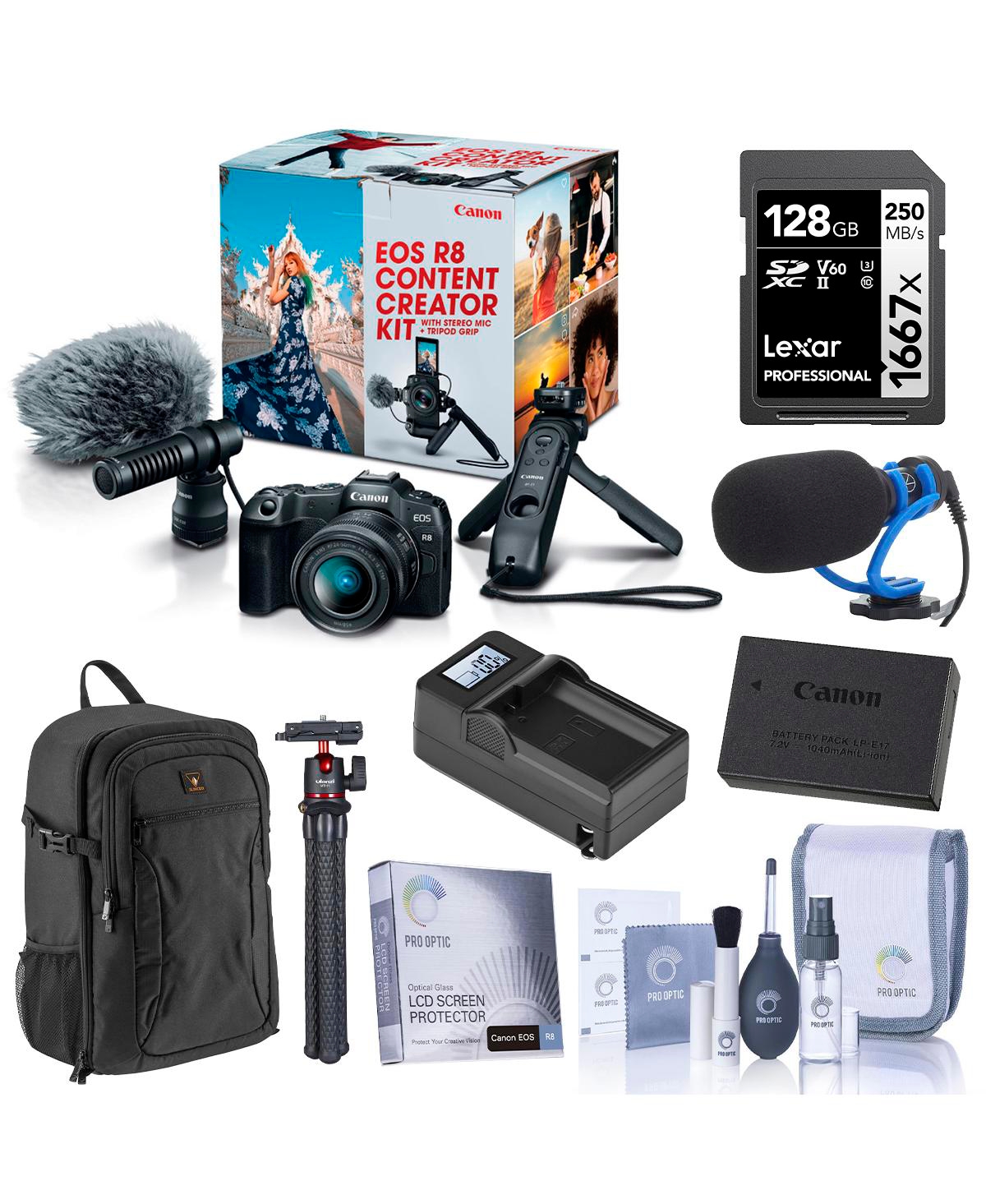 Canon Eos R8 4K Content Creator Kit Camera