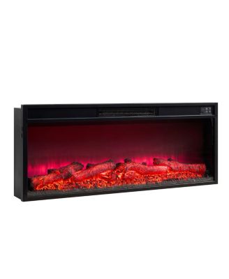 42" Electric Fireplace Insert, Touch Remote Control, 750/1500W