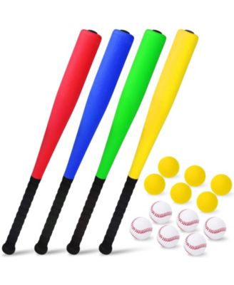 Foam Baseball Bat Soft Baseballs Kit Beginners Practice