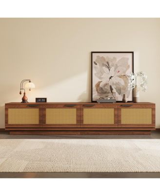 78" Rattan Media Console for TVs up to 85
