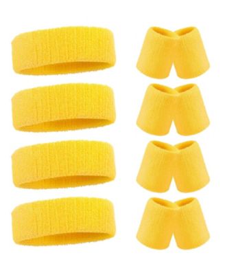 12 Piece Workout Headband Wristband Set for Men Women