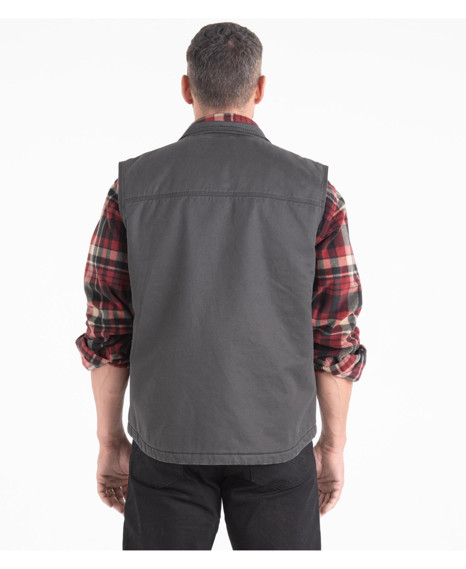 Big & Tall Journeyman Plaid Lined Water Resistant Vest