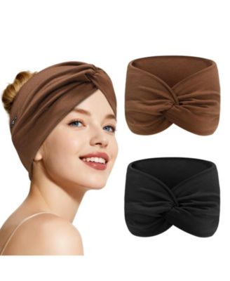 2 Pack Wireless Bluetooth Headband Headphones For Women Workout Yoga Travel