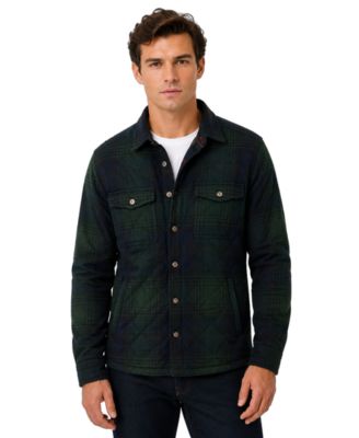 Men's Quilted Blackwatch Herringbone Jacket