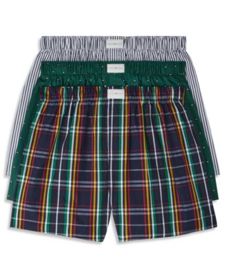Men's Woven Boxers, 3-Pack