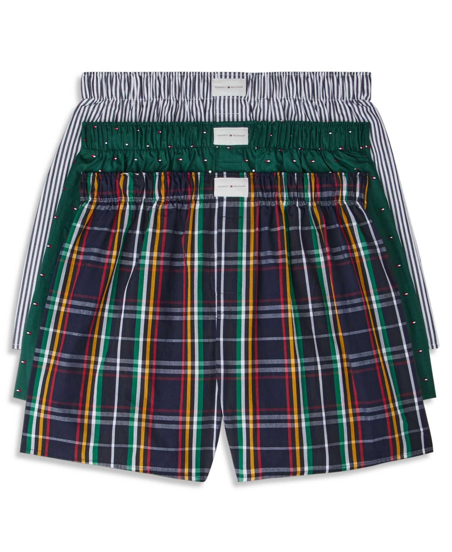 Men's Woven Boxers, 3-Pack