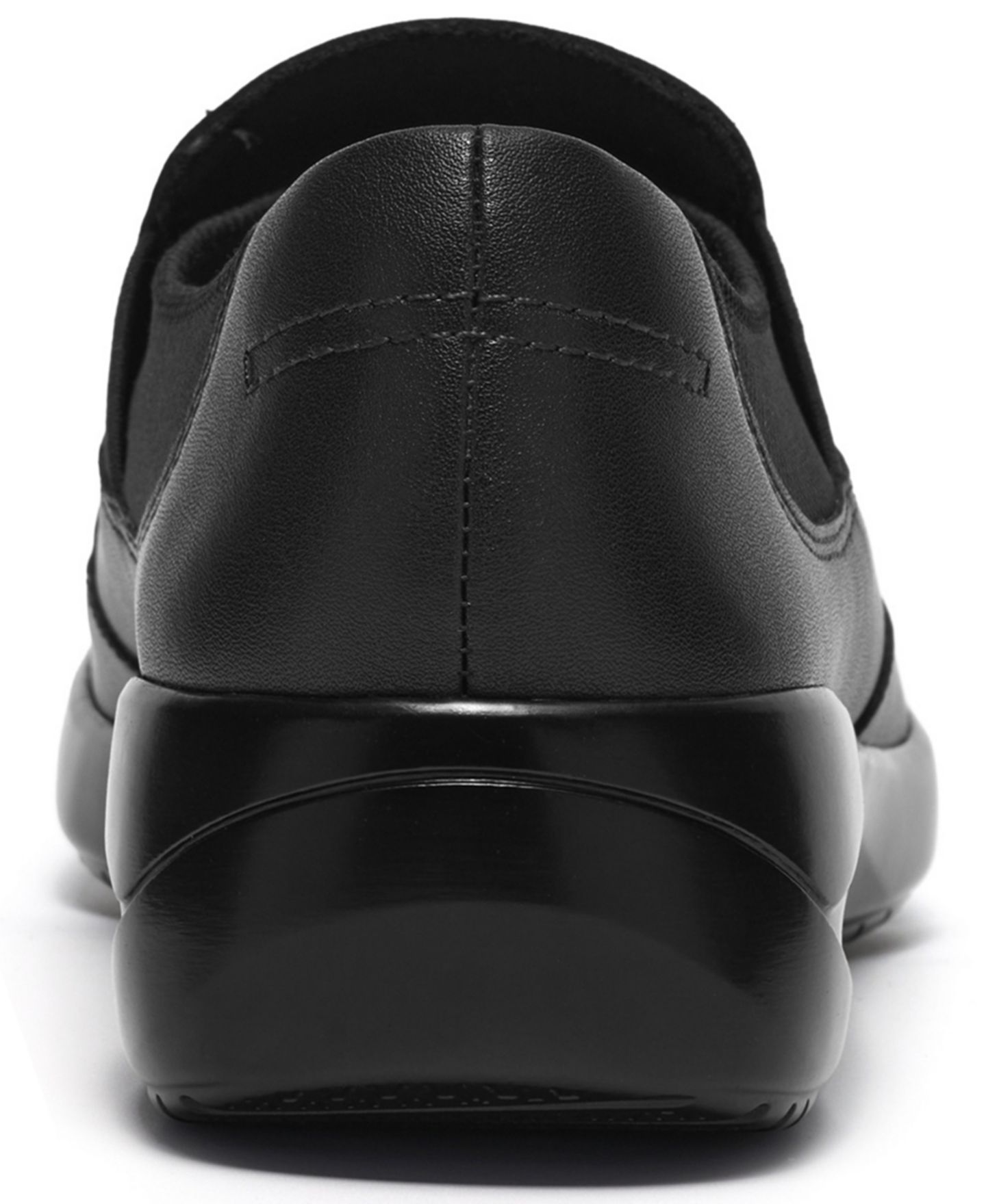 Женские балетки Clarks Kaetlyn Mae Leather Round Toe Flats, цвет: Чёрный кожаный — фото 3