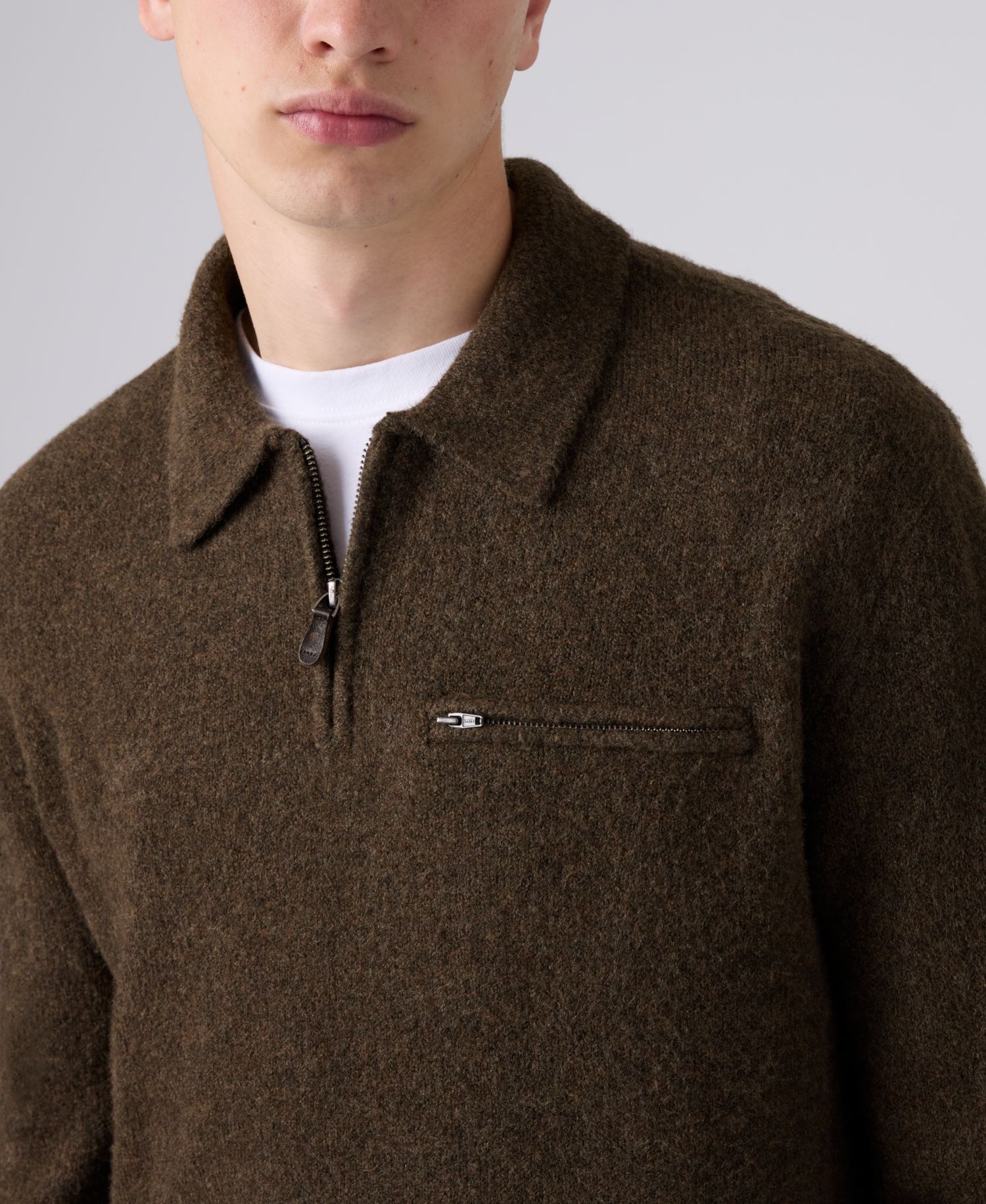 Men's Boulder Quarter-Zip Regular-Fit Sweater