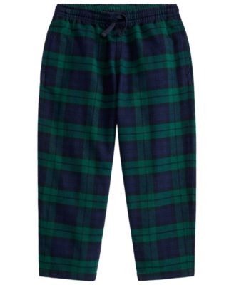 Boys' 8-20 Elmcrest Elastic-Waist Flannel Plaid Pants
