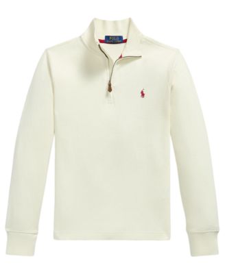Boys' 8-20 Estate Rib Quarter-Zip Sweater