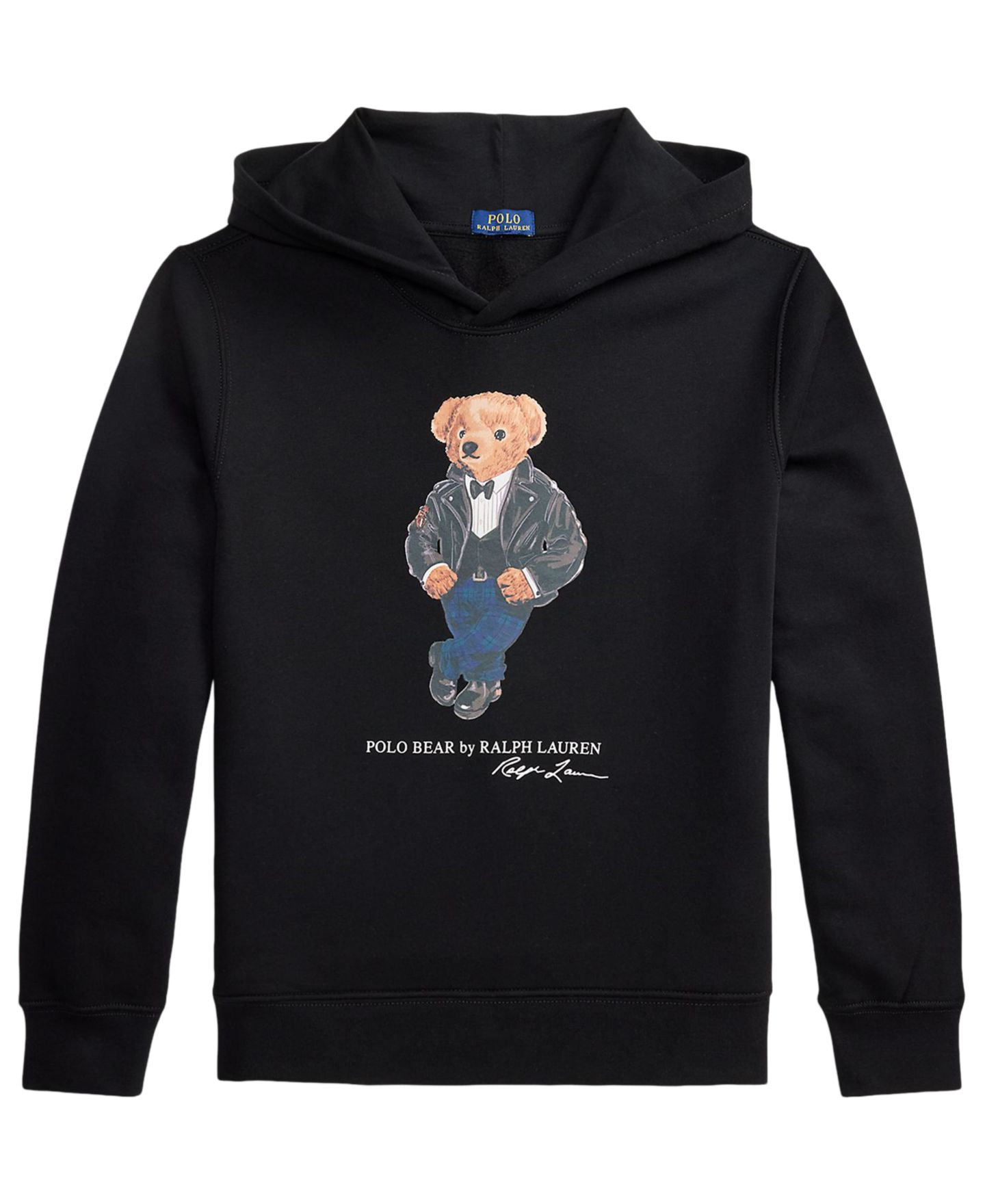 Худи Polo Ralph Lauren Polo Bear Graphic для мальчиков, цвет: Чёрный — фото 5