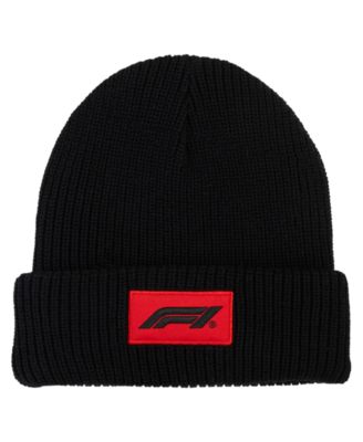 Men's F1 Cuffless Ribbed Beanie