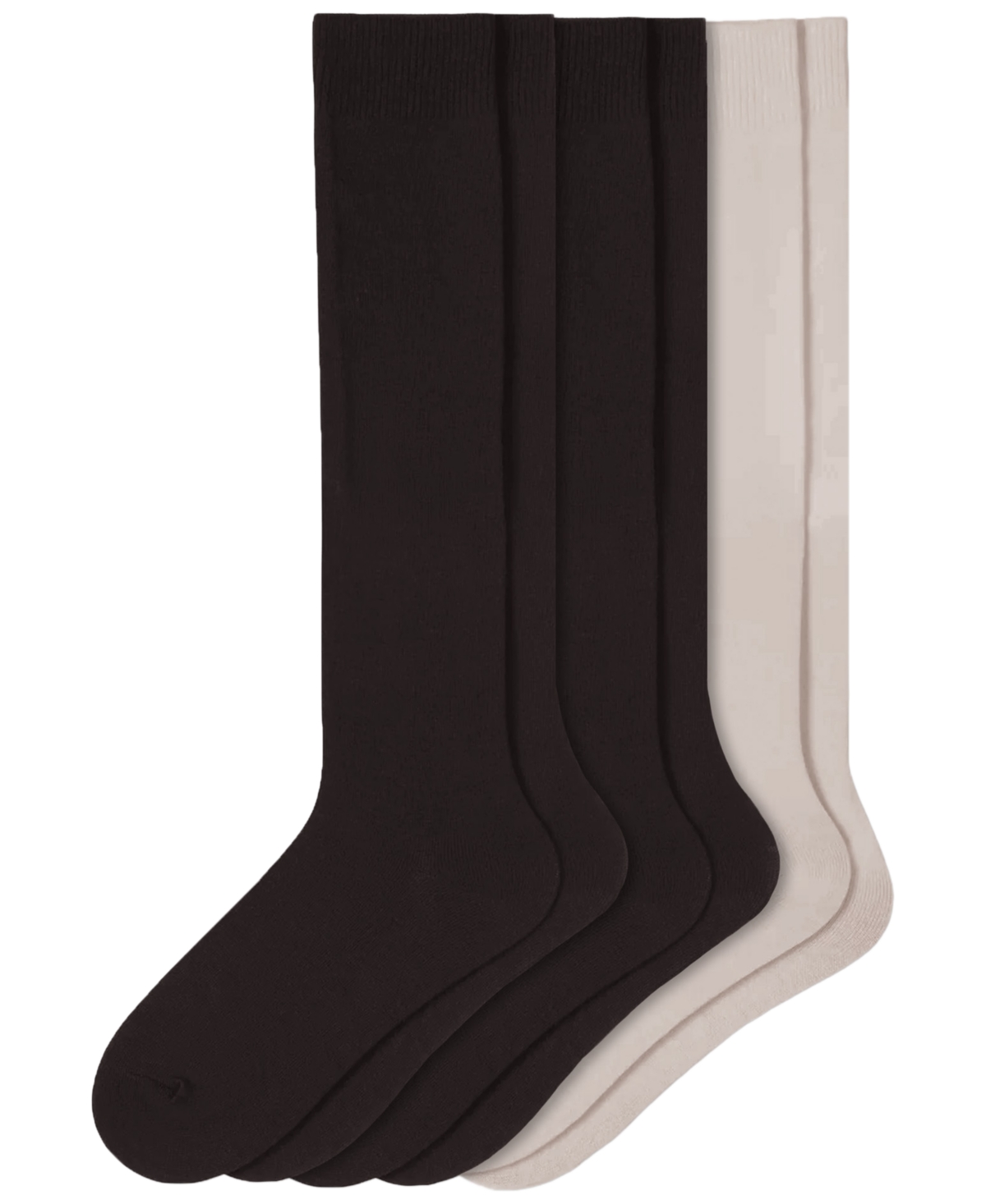 Hue Women's Flat Knit Knee High Socks 3 Pair Pack