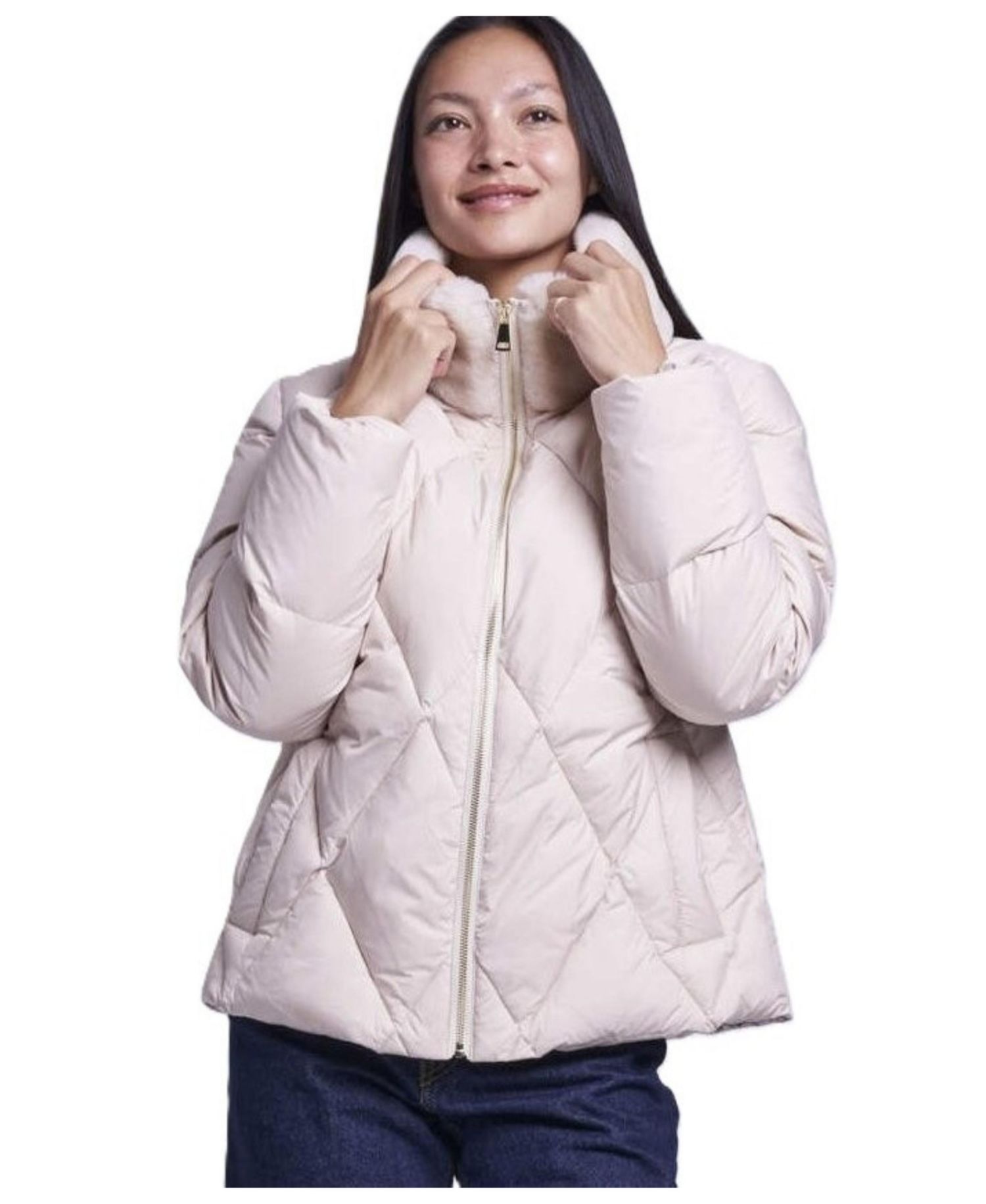 Women's Quilted down cropped jacket