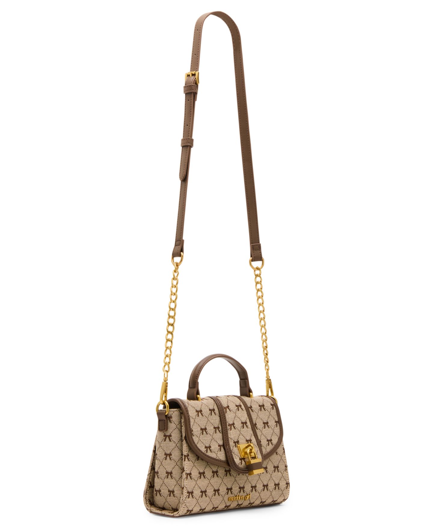 Женская сумка Madden Girl Small Canvas Bow Crossbody, цвет: Коричневый — фото 3