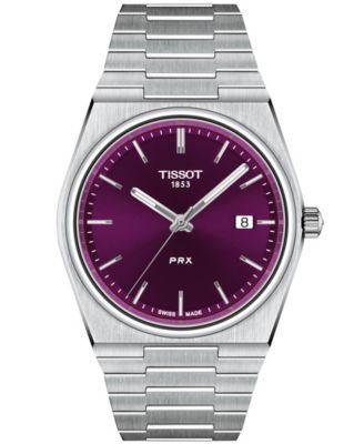 Men's Quartz PRX Silver-Tone Stainless Steel Watch 40mm