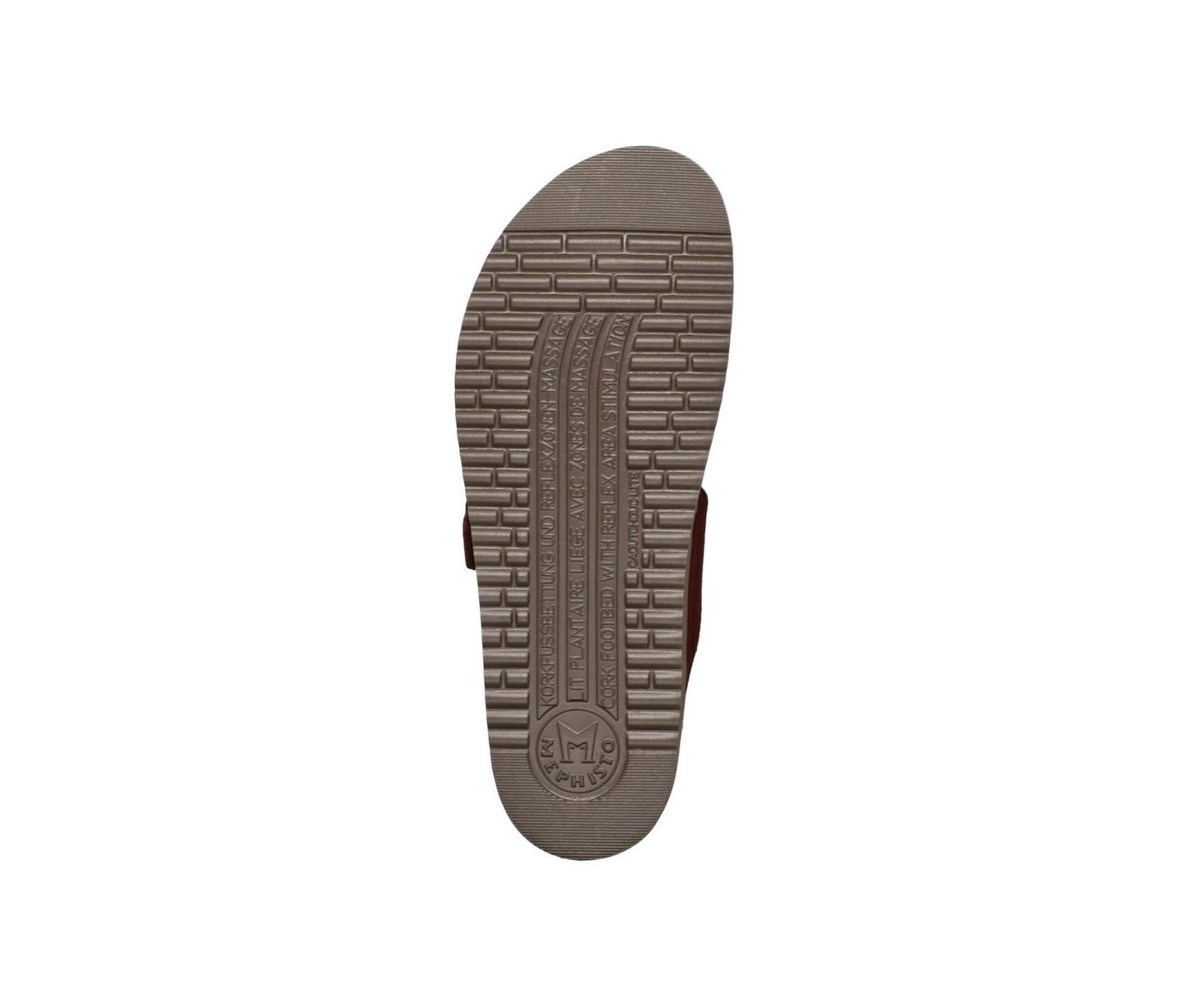 Женские сандалии Mephisto Helen Arch Support Low-Heel Suede, цвет: Cordovan. — фото 6