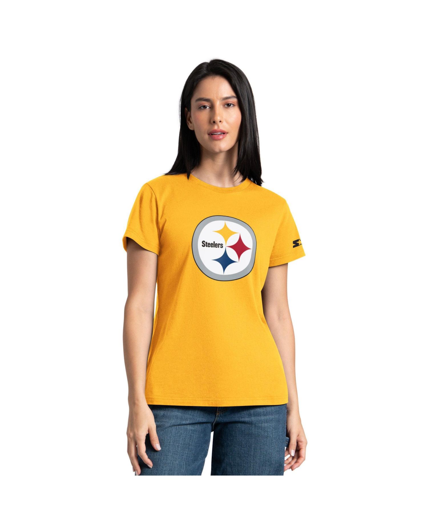 Women's Gold/Black Pittsburgh Steelers Hoodie & T-Shirt Combo Pack