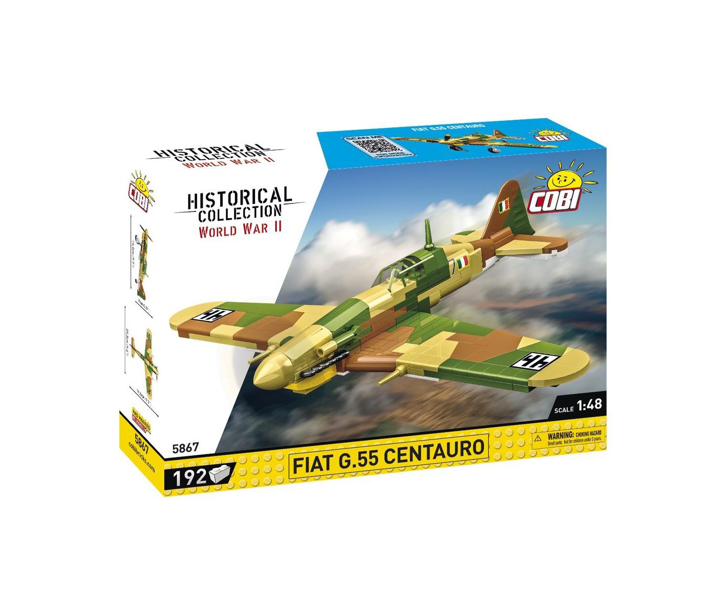 Детский конструктор COBI Wwii Fiat G.55 Centauro 192-Piece Building Set, Ages 6+, цвет: Open Miscellaneous — фото 1
