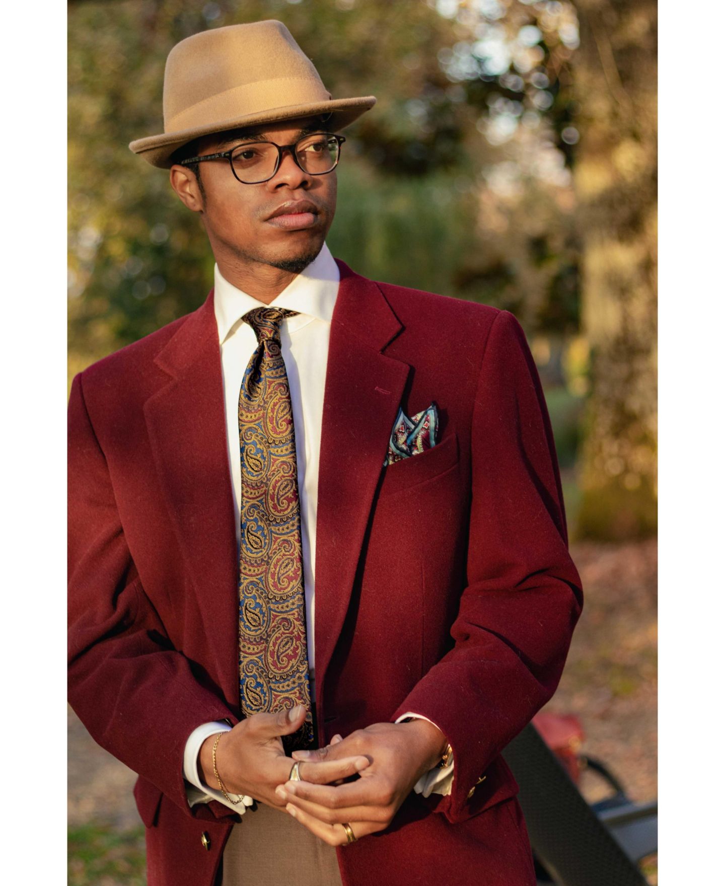 Мужской галстук Elizabetta San Carlo Paisley Jacquard Tie, цвет: Сапфировый / Рубиновый — фото 5