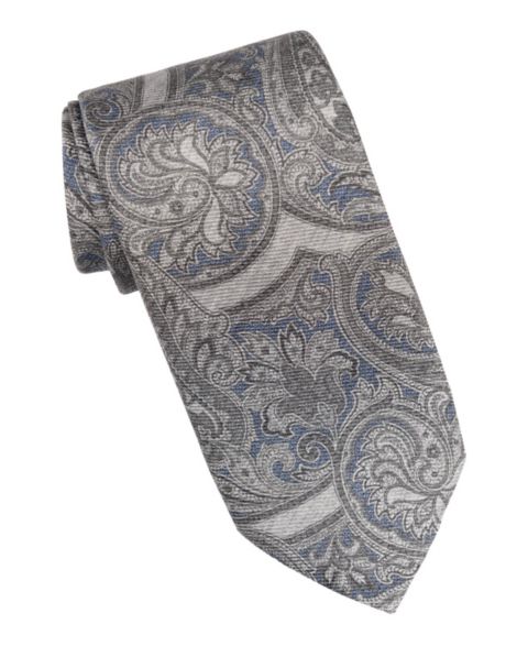 Мужские галстуки Elizabetta San Marco - Printed Silk Tie, цвет: Синий