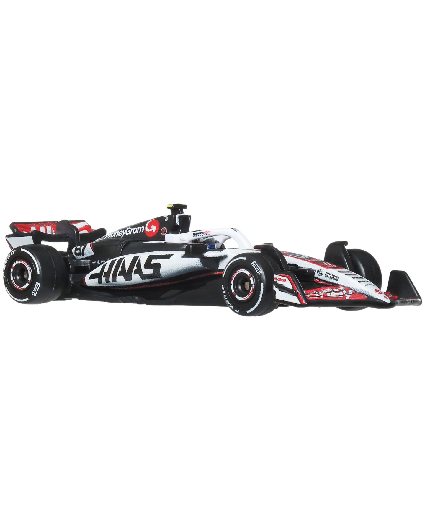 Набор Hot Wheels из 2 литых гоночных машин MoneyGram Haas F1 Team Premium, 1:64 — фото 3