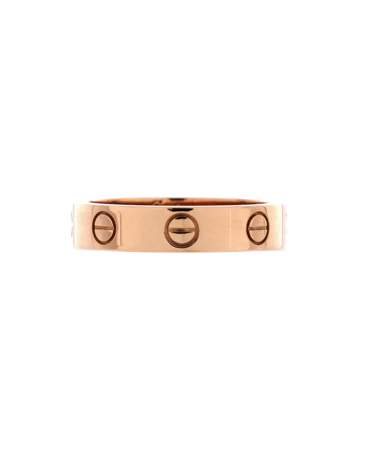 Pre-Owned Cartier Love Wedding Band 1 Diamond Ring - 18k rose gold