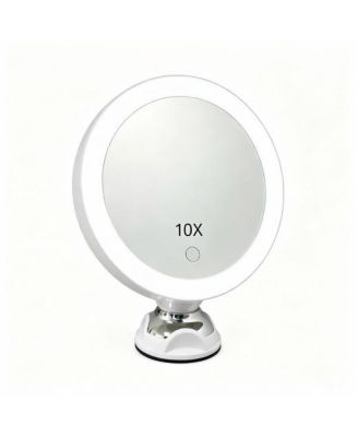 10x Magnifying Lighted Makeup Mirror 360degree(s) Rotation with Suction Cup