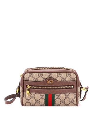 Mini Ophidia Shoulder Bag GG Coated Canvas