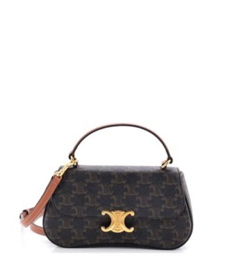 Teen Lola Triomphe Top Handle Bag Triomphe Coated Canvas