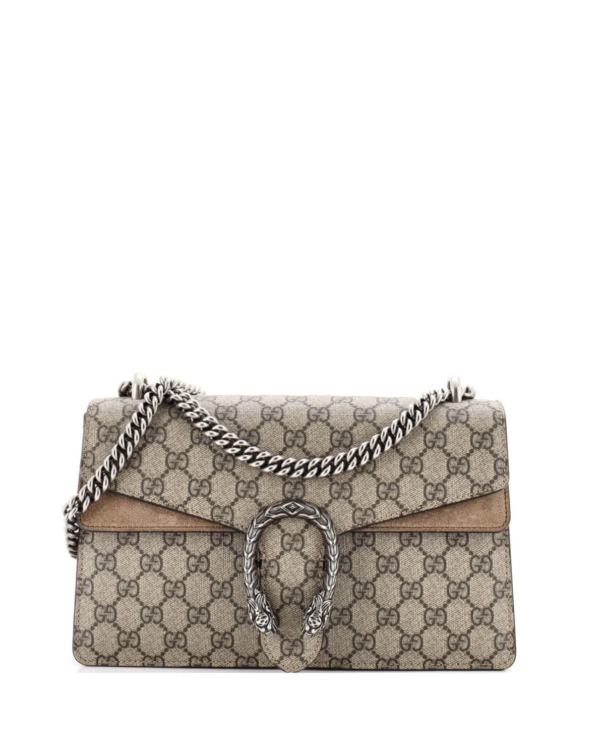 Pre-Owned Gucci Small Dionysus Bag Gg Coated Canvas - Brown