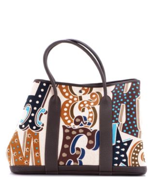 Electrique Garden Party 36 Printed Tote, 13.5"W x 10.5"H x 7"D