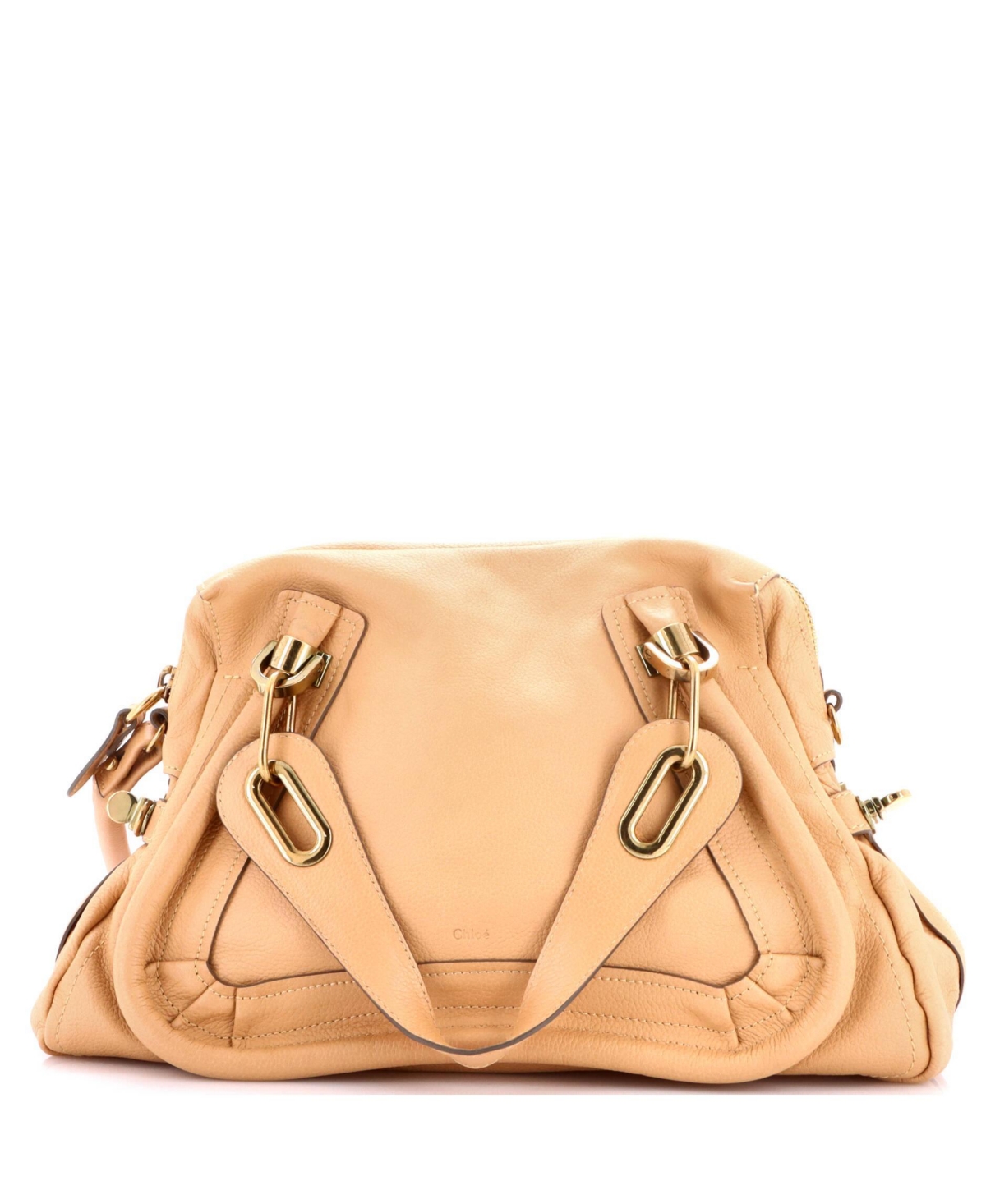 Pre-Owned Chloe Paraty Medium Leather Top Handle Shoulder Bag