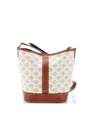 Small Bucket Bag Triomphe Coated Canvas