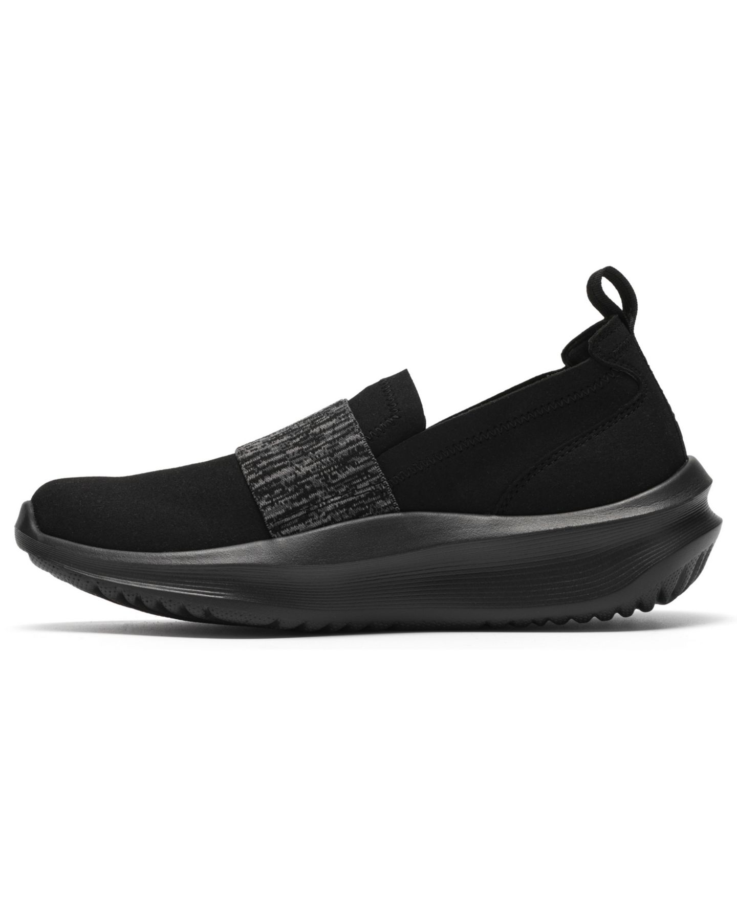 Женские кроссовки Clarks Solevana Lily Slip-On Walking, цвет: Чёрный — фото 6