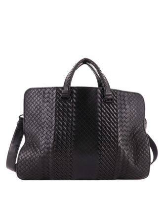 Club Fume Intrecciato Laptop-Compatible Briefcase