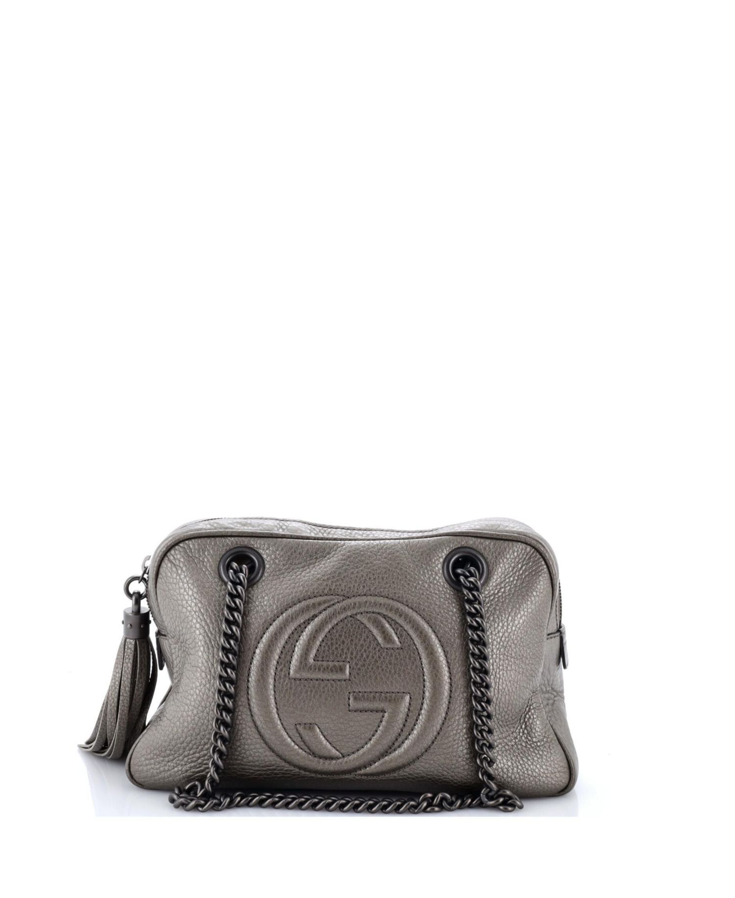 Small Soho Chain Zip Shoulder Bag Leather