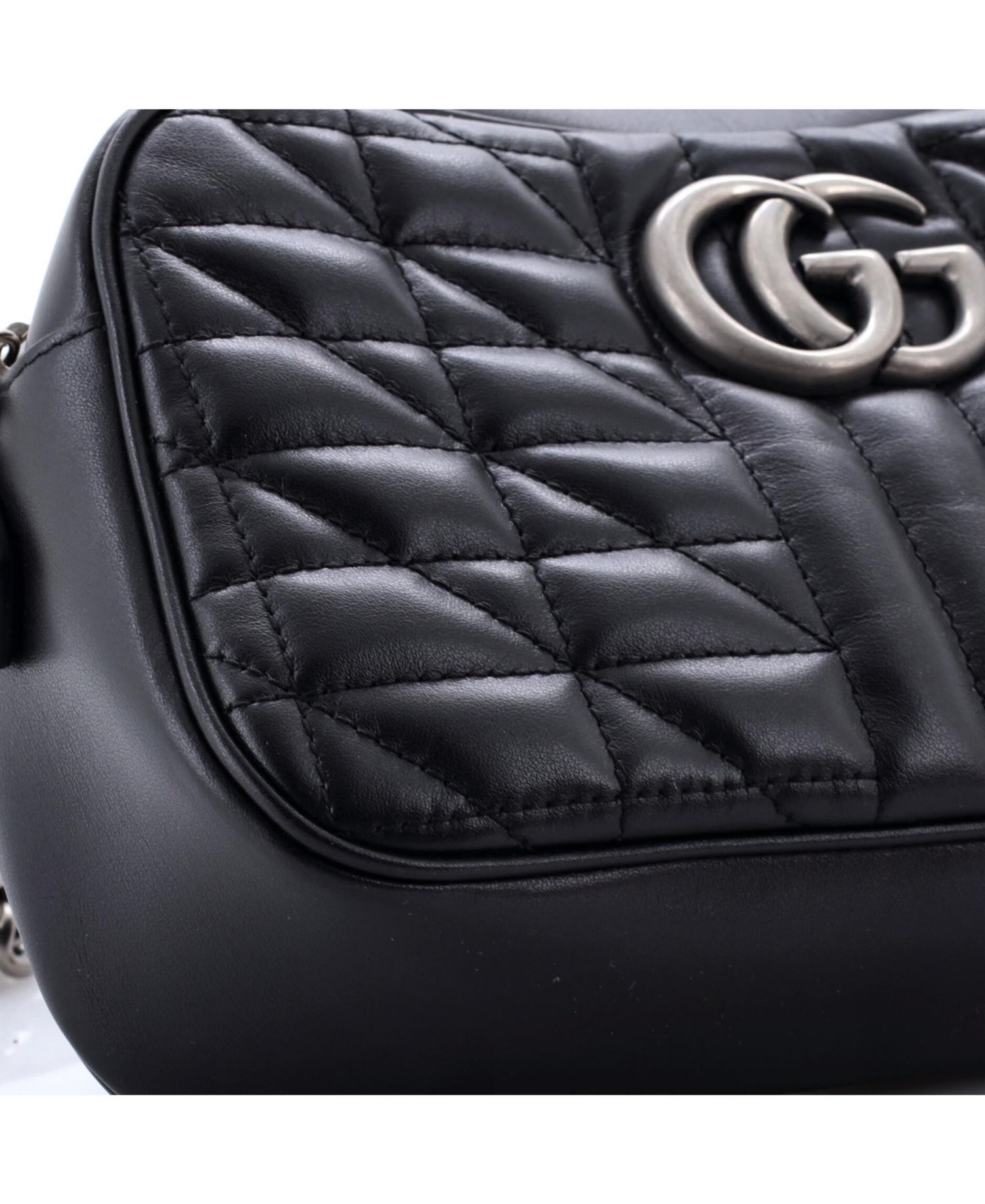 GG Marmont Mixed-Matelasse Leather Crossbody Shoulder Bag, 9"W x 5.5"H x 3"D