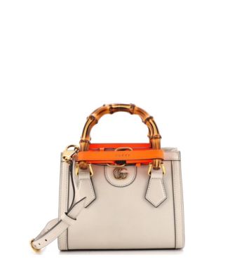 Mini Diana NM Bamboo Handle Tote Leather