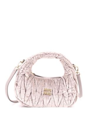 Mini Wander Hobo Matelasse Velvet