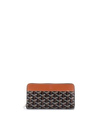 Matignon Zip Around Coated Canvas Wallet