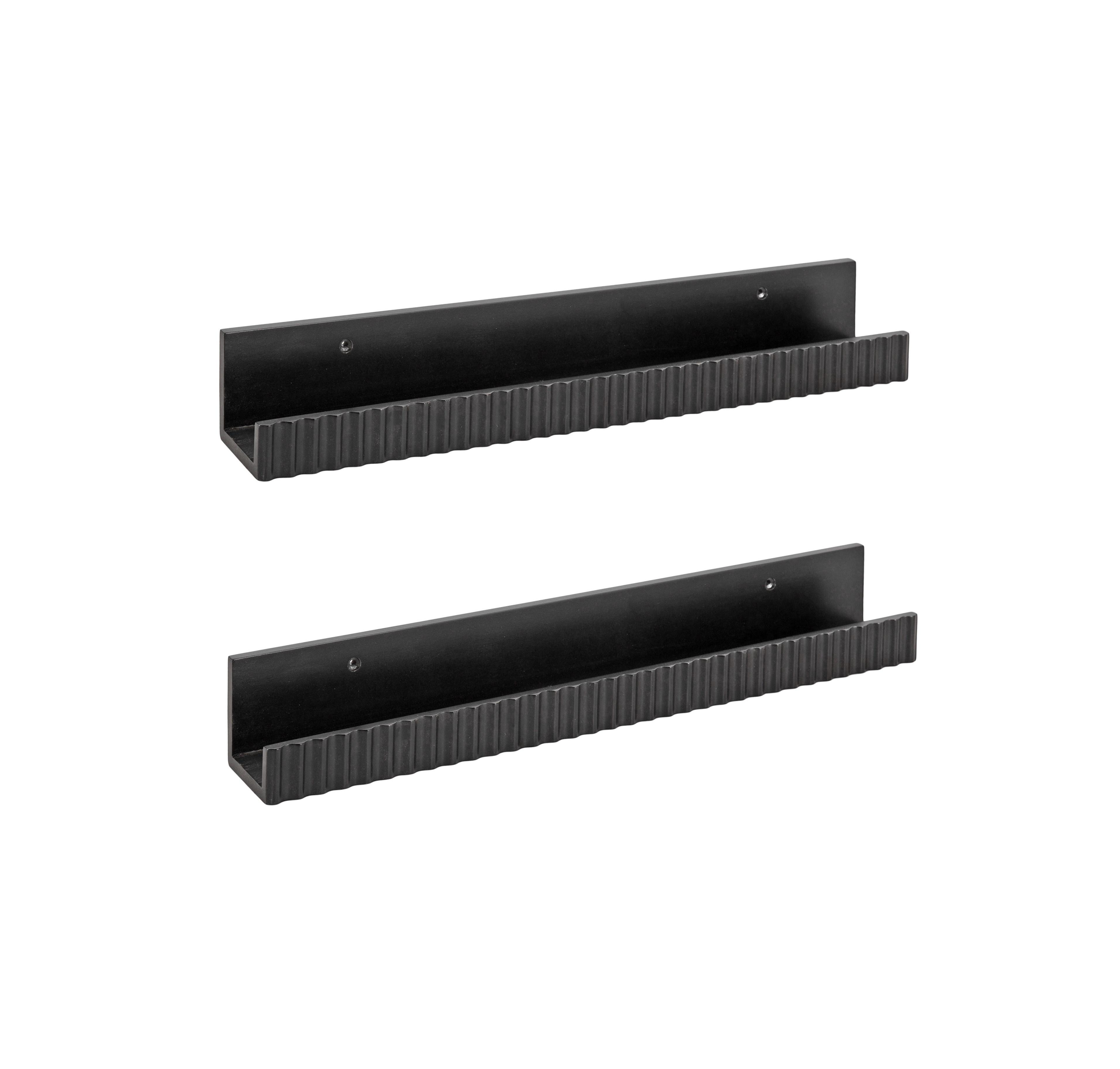 Kate and Laurel Furrow Ledge Shelf Set