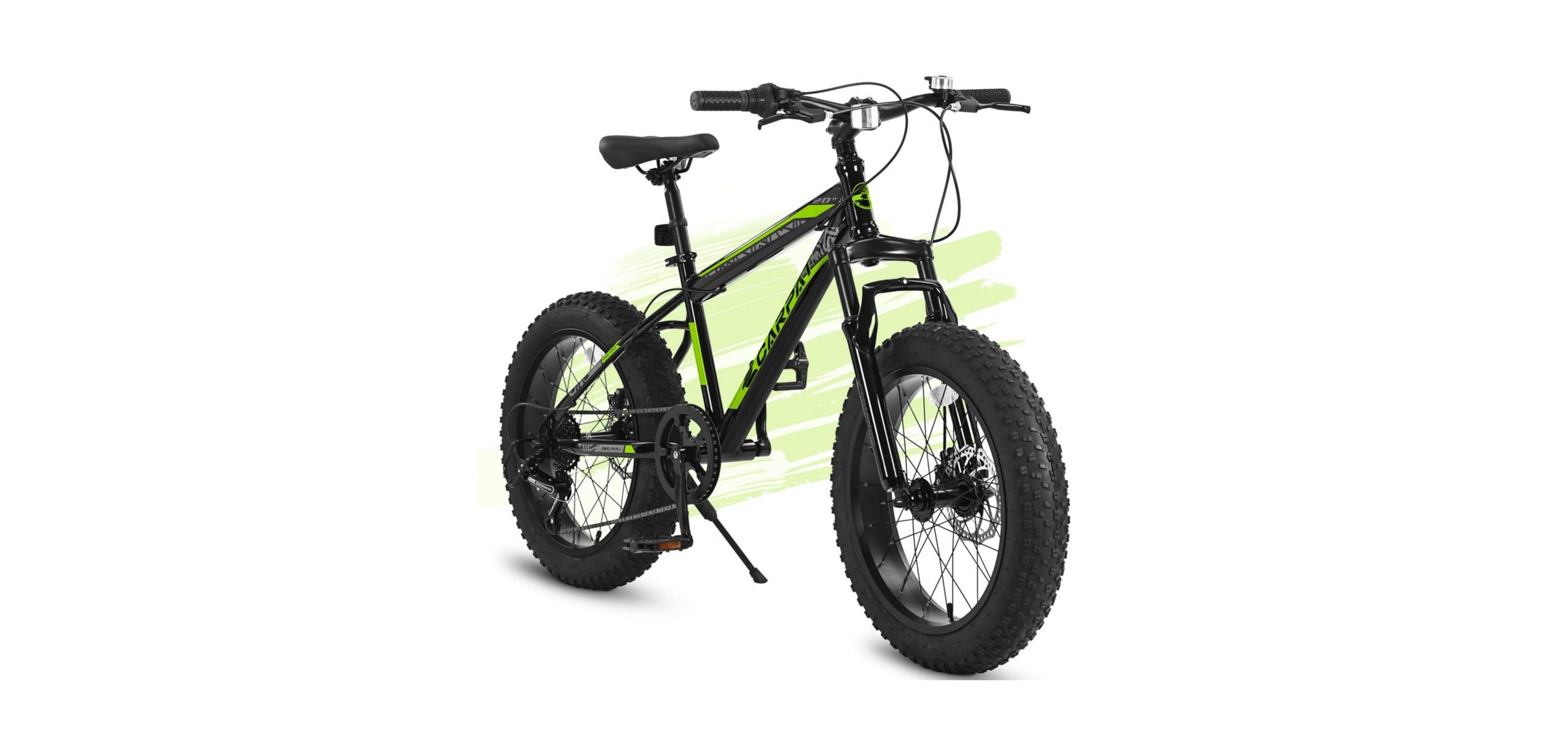ECHTPeak 20 Inch Mountain Bike High Carbon Steel with Disc Brakes and Front Suspension, Ages 8-10 Years
